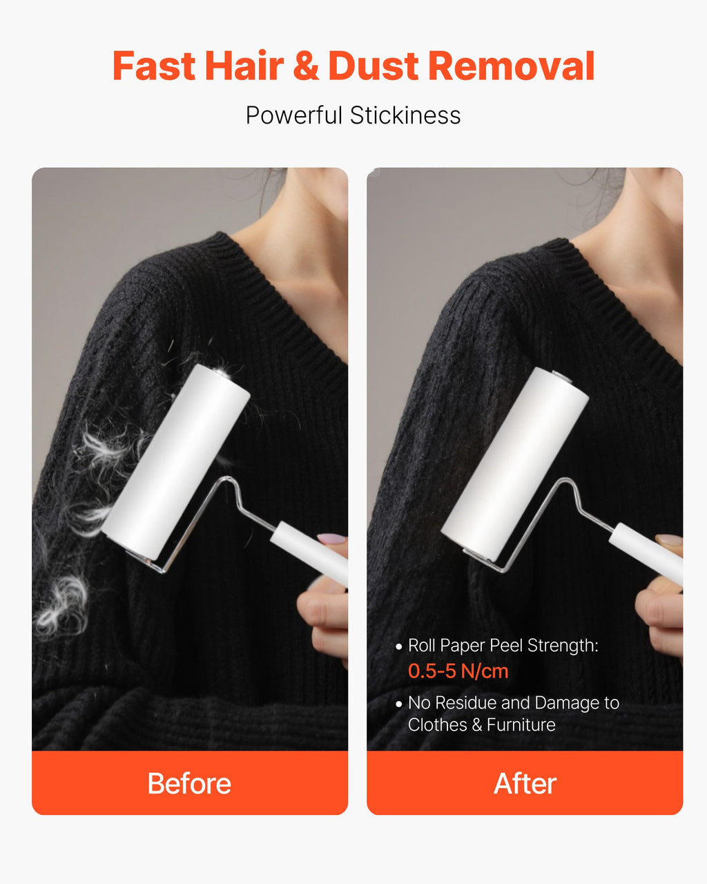 Pet Hair Lint Roller - 3 Pack Extra Sticky Roller for Dogs & Cats